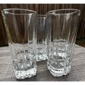 Libbey 'Squire' 16 oz Heavy Square Bottom Highball Drinking Coolers-Set of 4